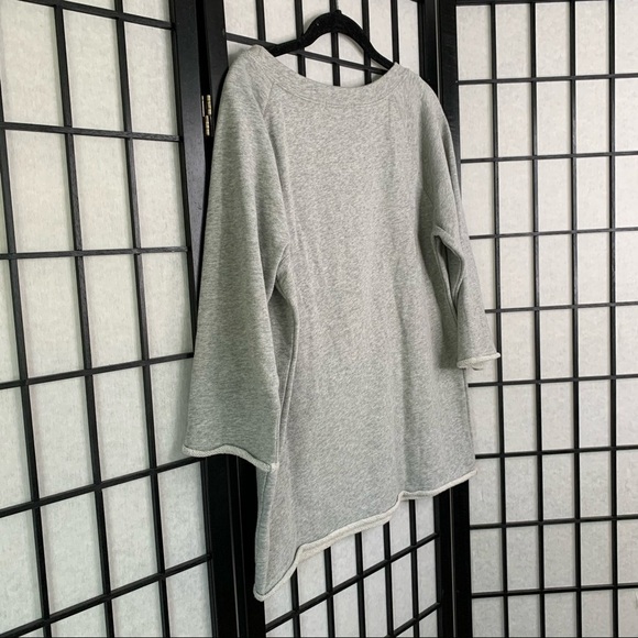 Gap Crewneck Sequin Beaded Rhinestone Sparkle Pullover Sweatshirt Grey Small - Picture 5 of 7